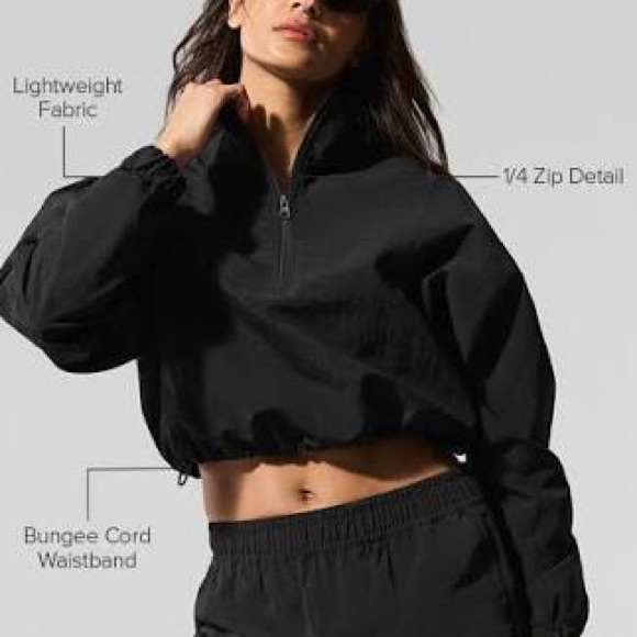 Alo Alumni Cropped Jacket - Picture 1 of 14